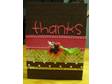 Thanks Chocolate Brown and Pink Card by kylamae on Etsy